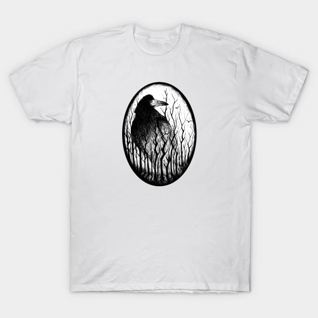 Raven of the dark forest T-Shirt by EWART